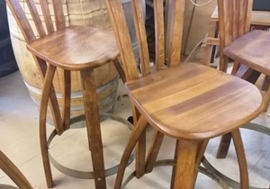 Wine Barrel Bar Stools - R880 each!