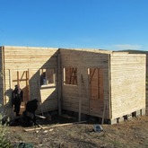 3x9m L-Shaped Wooden Wendy House Installed in Albertinia - Fynbos Wendy's - Xplorio™ Gansbaai