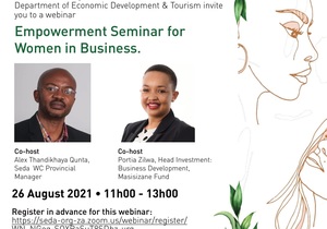 26 August 2021: Empowerment Seminar for Women in Business and Tourism