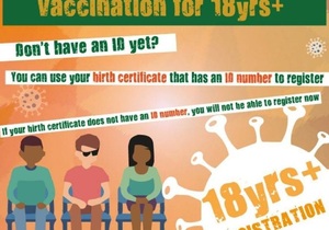 REGISTRATION FOR COVID-19 VACCINATION FOR 18YRS+