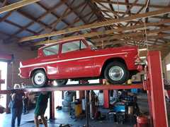 Full exhaust on this beautifully kept Anglia