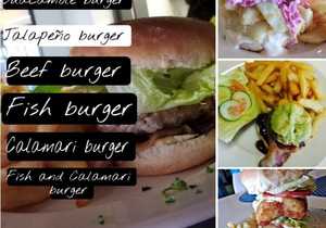 Burgers Available at On The Edge Restaurant