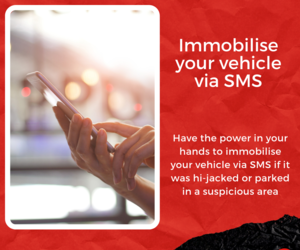 Immobilise your vehicle via SMS
