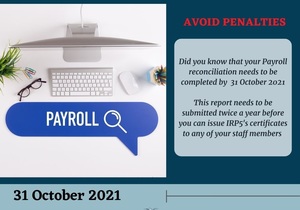Payroll Reconciliation: 31 October 2021