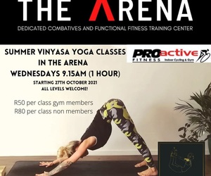 Every Wednesday: Pop Up Summer Vinyasa Yoga Classes in the Arena