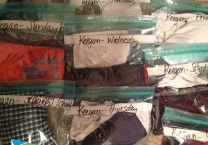 Camping Tip: Pack Socks and Underwear in Ziploc Bags