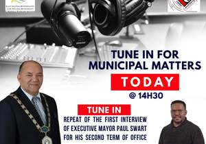Tune in for a repeat of Municipal matters on Radio Overberg