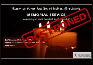 Memorial Service Postponed to 2022