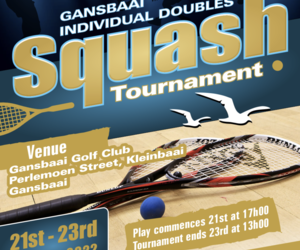 Gansbaai Individual Doubles Squash Tournament Online Marketing