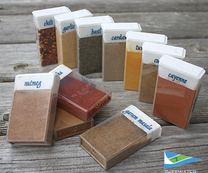 Camping Tips: Store your spices in Tic-Tac containers