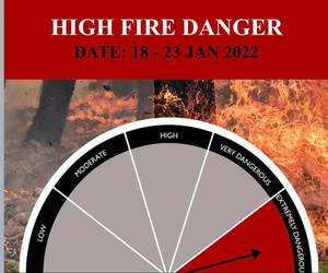 Heads-up: Weather warning for the Overberg 18 - 23 January 2022