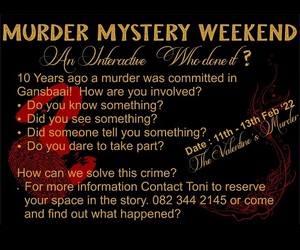 Murder Mystery Weekend: ONLY 14 Days To Go!
