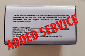 New Service: Document Certification