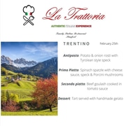 25 February 2022: Dining in Trentini Alto Adige