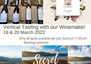 Vertical Tasting with our Winemaker - Secret Destination