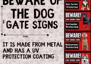 Beware of Dog Gate Signs: R120