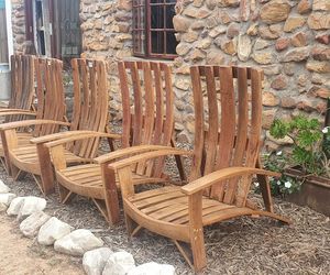 Hand-Crafted Wine Barrel Chairs