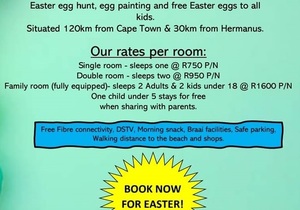 Easter Weekend at Kleinmond Lodge