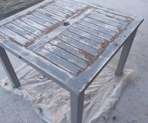 Wooden Table and Chairs: Before and After