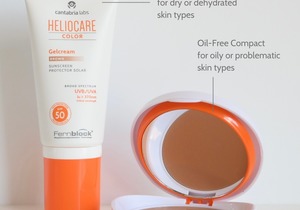 Heliocare Gelcream and Oil-Free Compact