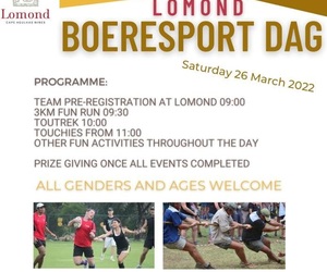 Lomond Boeresport Day in Association with Health and Active Gansbaai