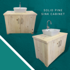 Solid Pine Sink Cabinet - M + S Designs - Xplorio™ Gansbaai
