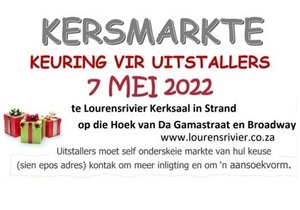 Kersmarkte Keuring vir Uitstallers