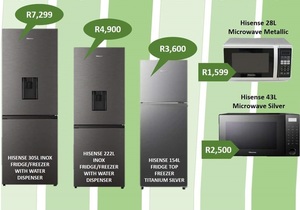 New in Stock: Hisense Fridge/Freezers and Microwaves