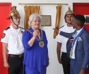 MAYOR USES SPECIAL DAY TO UNVEIL FIRE STATION