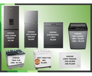 New in Stock: Fridge/Freezers, Dishwasher and Washing Machines