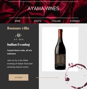 25 June 2022: Italian Evening