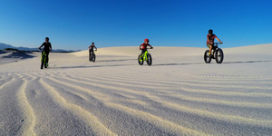 Enjoy a 7km mostly downhill ride on the soft silky sand