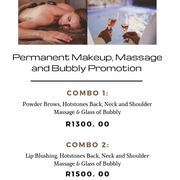 Permanent Makeup, Massage and Bubbly Promotion