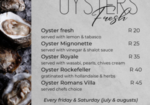Oyster Bar - Fresh Oysters Daily