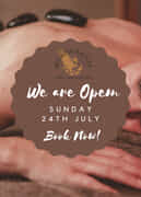 Open: Sunday, 24 July 2022