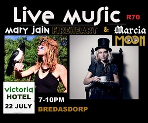 22 July 2022: Live Music by Mary Jain Fireheart and Marcia Moon