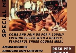 29 July 2022: Special Menu 3-Course Meal