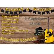 6 Augustus 2022: Country en Western Aand