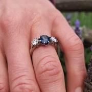 Sapphire and Diamond Ring