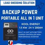 Backup Power Portable Kool Energy 1.5kW 24V Inverter