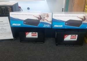 Backup Kit: Inverter Mecer and 2 Deep Cycle Batteries