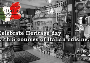 Heritage Day: 5 Course Italian Cuisine