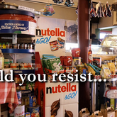 So, you walk in, and this is the sight that greets you. How can you resist browsing along these shelves... Dal-Italia, creating a unique shopping and dining experience in Hermanus - Dal-Italia Delicatessen - Xplorio™ Hermanus