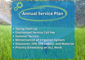 Irrigation System Annual Service Plan