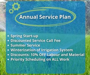 Irrigation System Annual Service Plan