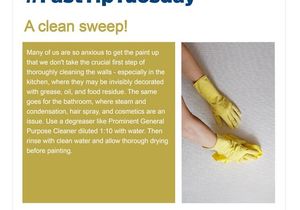 #FastTipTuesday: A Clean Sweep Before Painting