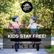 Kids Stay Free at Trails End Bike Hotel throughout 2022!