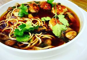 Spring Onion and Coriander Chicken Meatballs