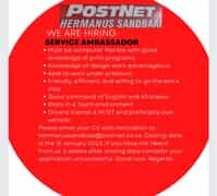 Vacancy in Hermanus: Service Ambassador