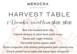 4 December 2022: Harvest Table